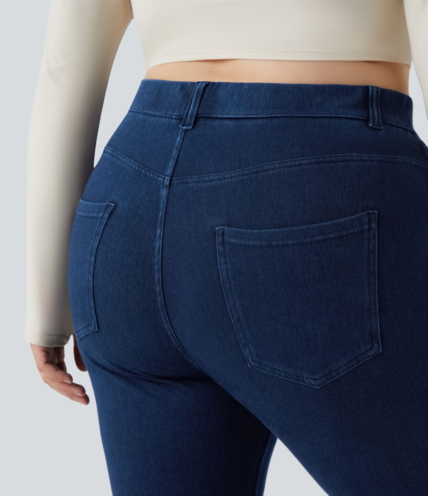 Halara Flex™ High Waisted Pockets Denim Work 7/8 Plus Size Leggings