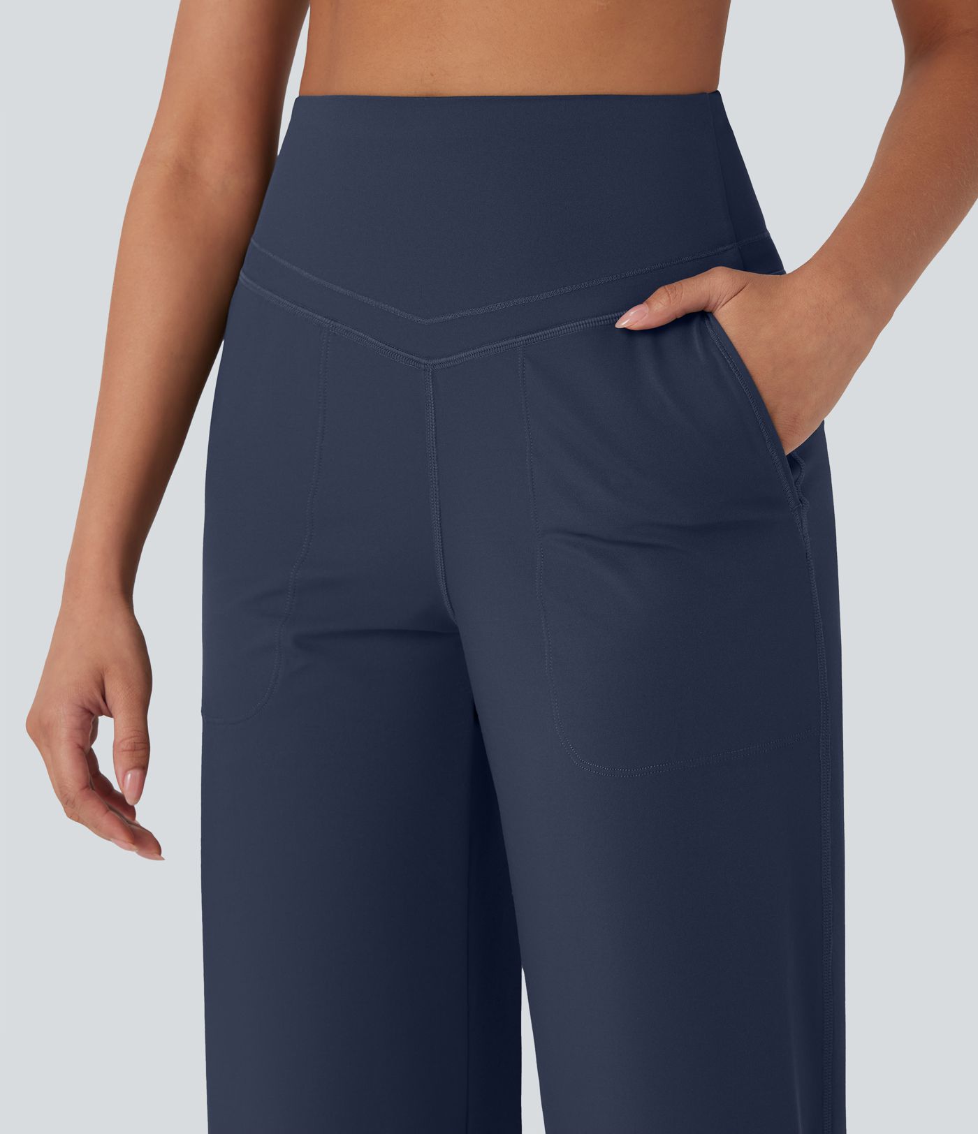 Halara UltraSculpt™ High Waisted Tummy Control Straight Leg Yoga Pants with Pockets