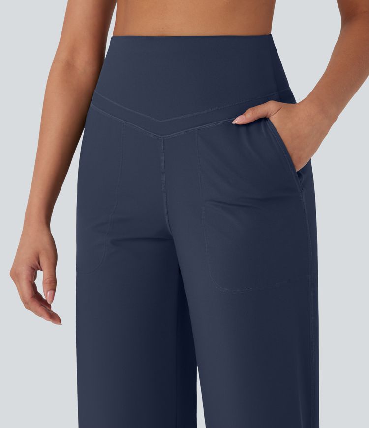 Halara UltraSculpt™ High Waisted Tummy Control Straight Leg Yoga Pants with Pockets