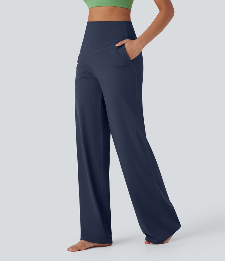 Halara UltraSculpt™ SoCinched High Waisted Tummy Control Straight Leg Yoga Pants with Pockets