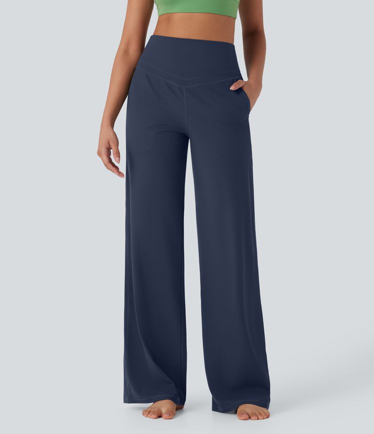 Halara UltraSculpt™ SoCinched High Waisted Tummy Control Straight Leg Yoga Pants with Pockets