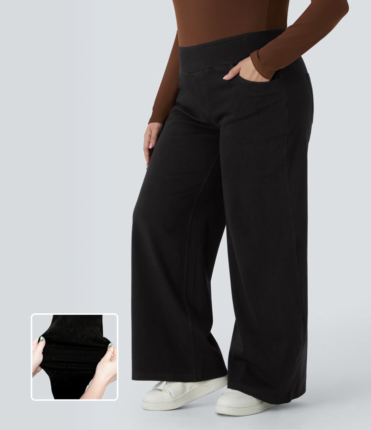 Halara Flex™ High Waisted Pockets Straight Leg Plus Size Work Jeans