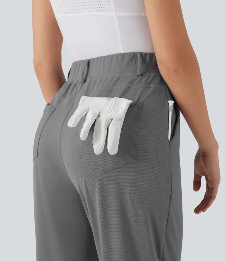 Pantalon de golf taille haute séchage rapide avec poches - tee de golf - UPF40+