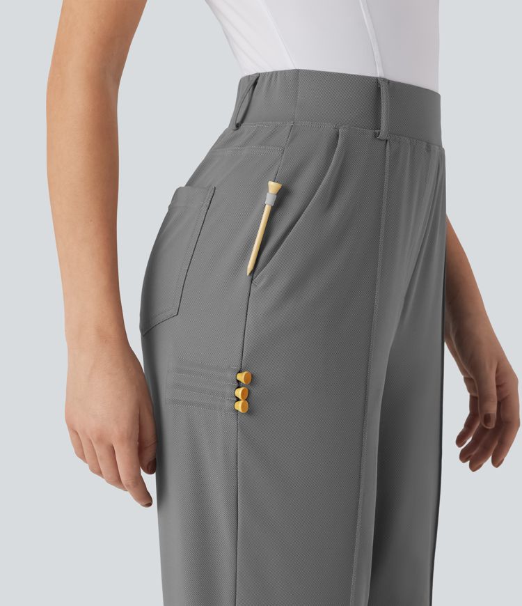 Pantalon de golf taille haute séchage rapide avec poches - tee de golf - UPF40+