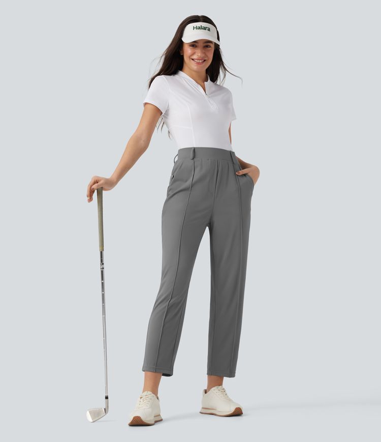 Pantalon de golf taille haute séchage rapide avec poches - tee de golf - UPF40+