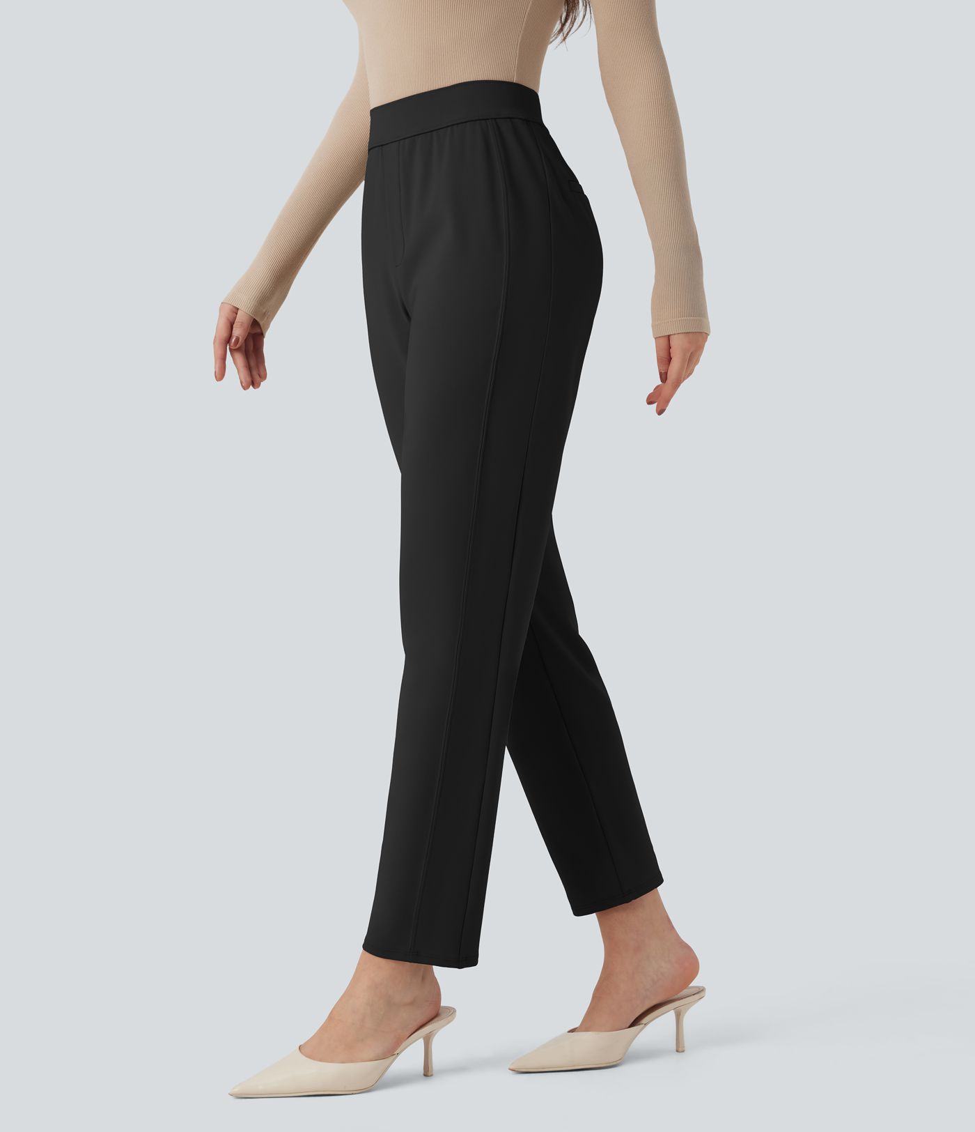 Hochgeschnittene taillierte Arbeitshose