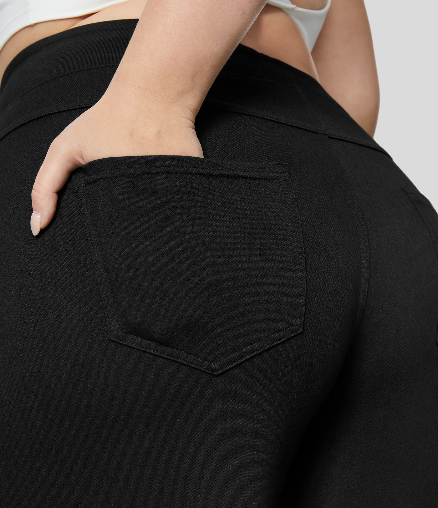 Halara Flex™ High Waisted Pockets Baggy Wide Leg Loose Casual Plus Size Jeans