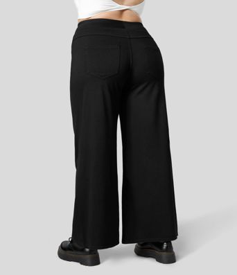 Halara Flex™ High Waisted Pockets Baggy Wide Leg Loose Casual Plus Size Jeans