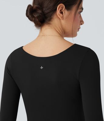 OneForm Seamless Flow Square Neck Long Sleeve 2-in-1 Yoga Sports Top