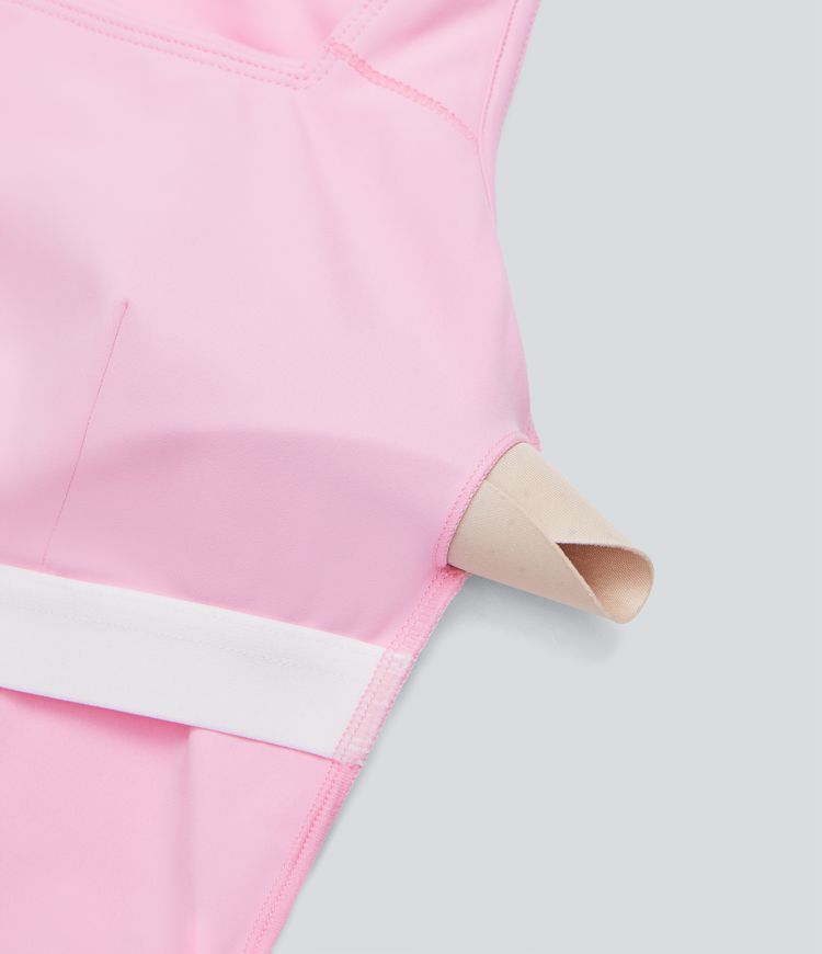 SoftlyZero™ Airy Square Neck Skinny Sleeveless Work Bodysuit