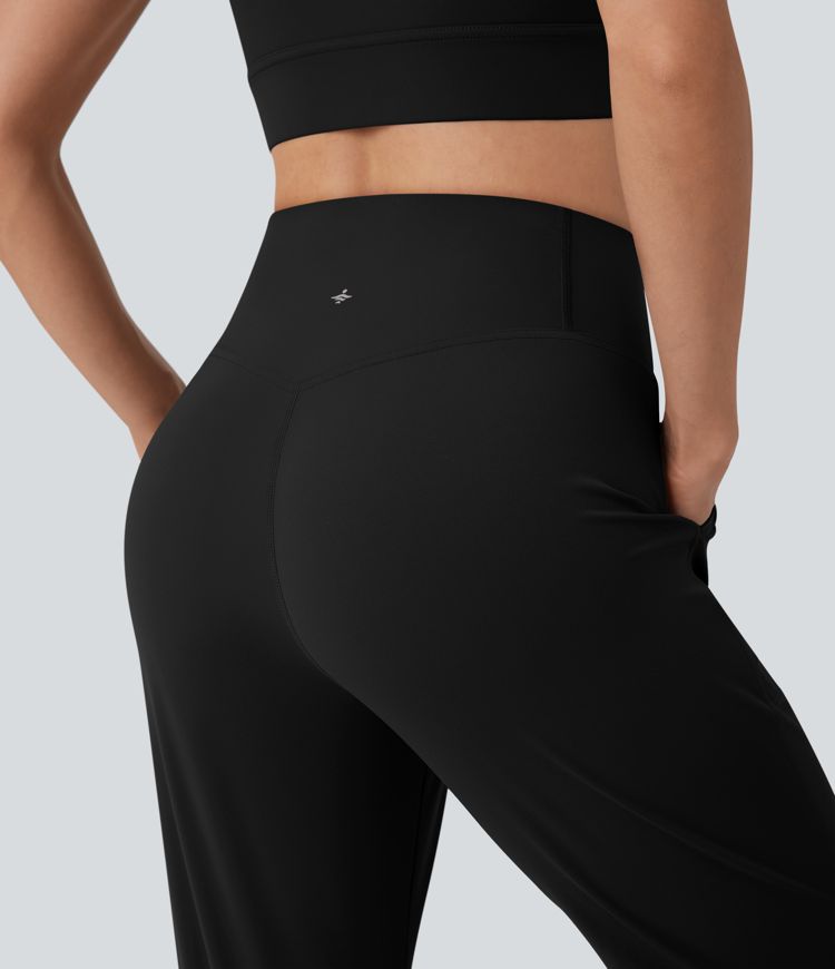 Halara UltraSculpt™ SoCinched Hohe Taille Bauchformende Yoga-Jogginghose mit Taschen