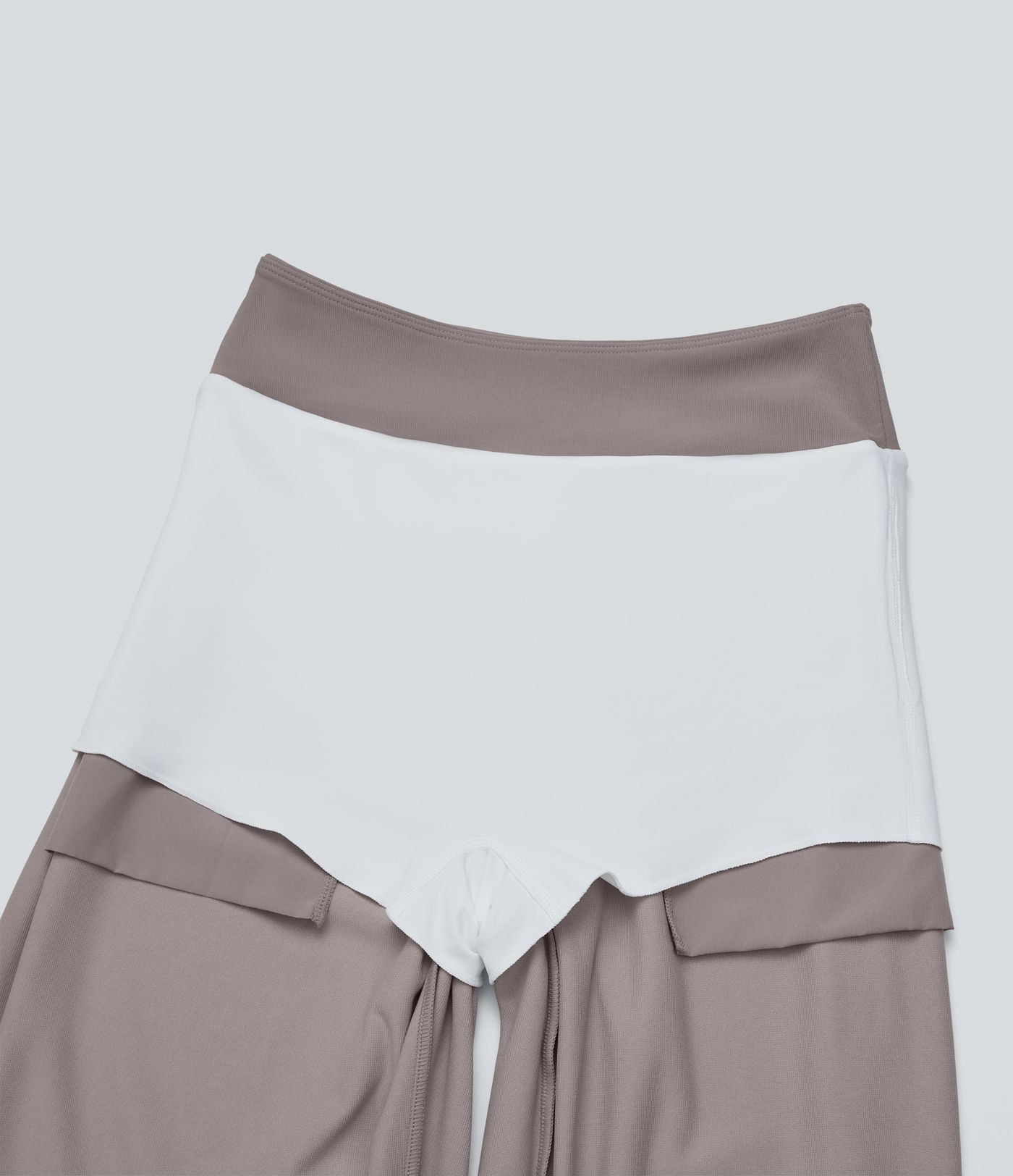 Pantalon de travail fuselé à taille mi-haute Halara Flex™, contrôle du ventre, en tissu micro-nid-d'abeille, avec poches