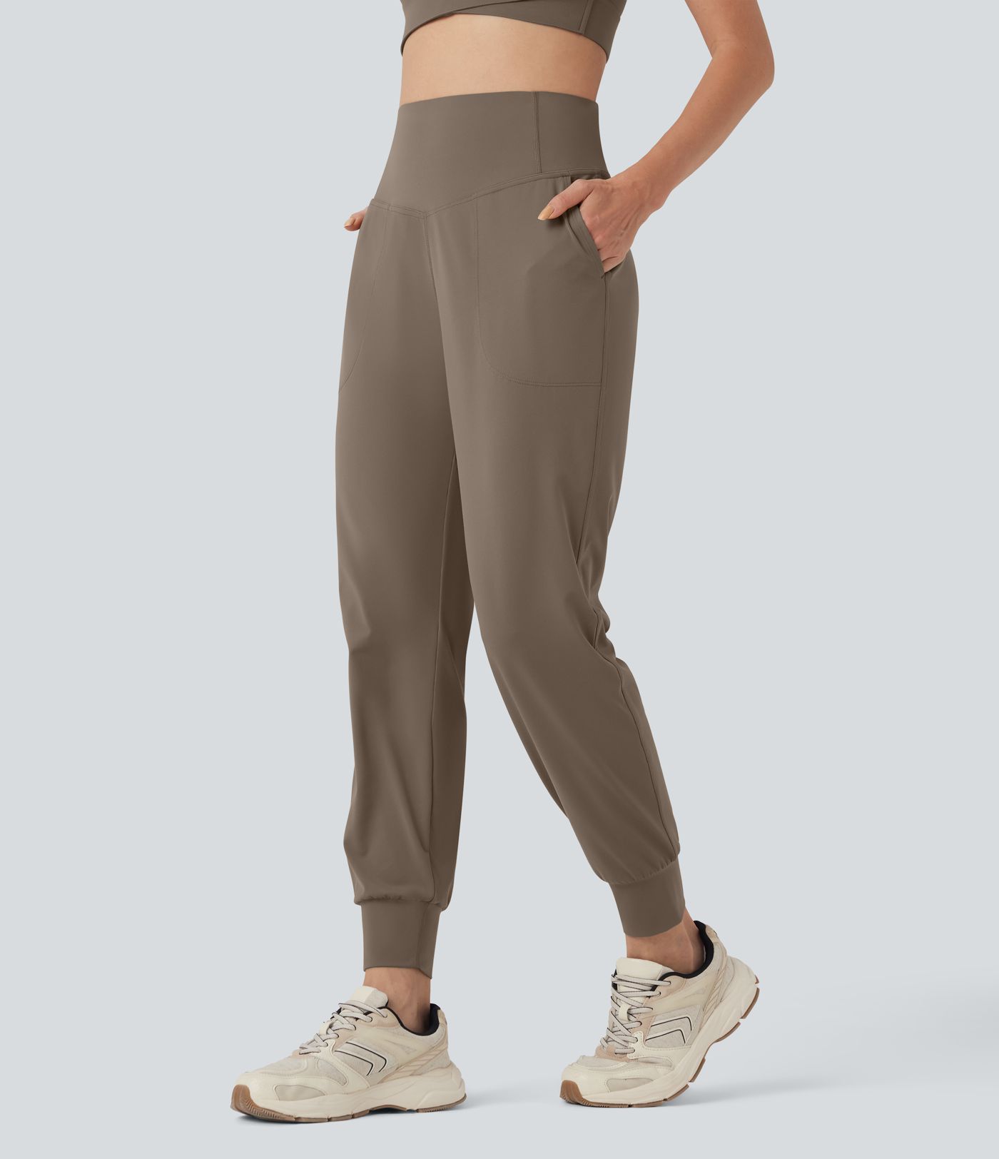 Jogging de yoga gainant taille haute avec poches Halara UltraSculpt™