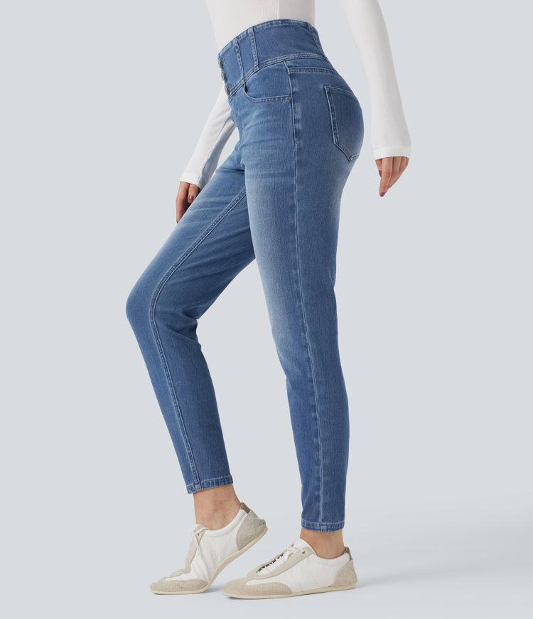 Halara Flex™ High-waisted Casual Skinny Jeans with Pockets