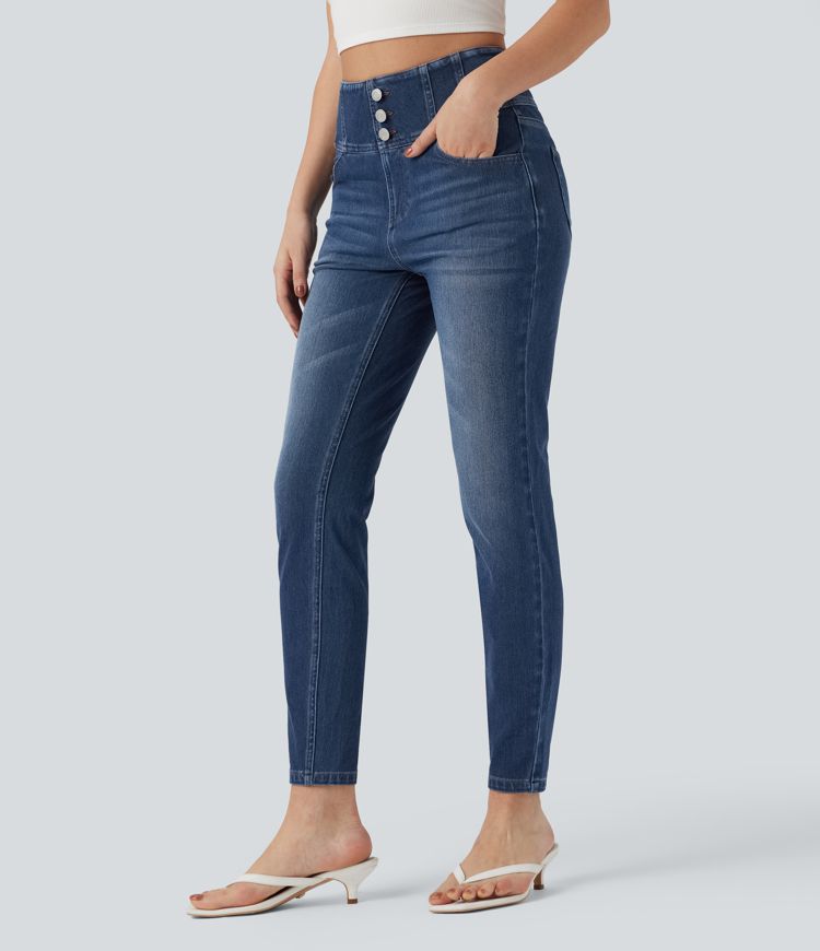 Halara Flex™ High-waisted Casual Skinny Jeans with Pockets