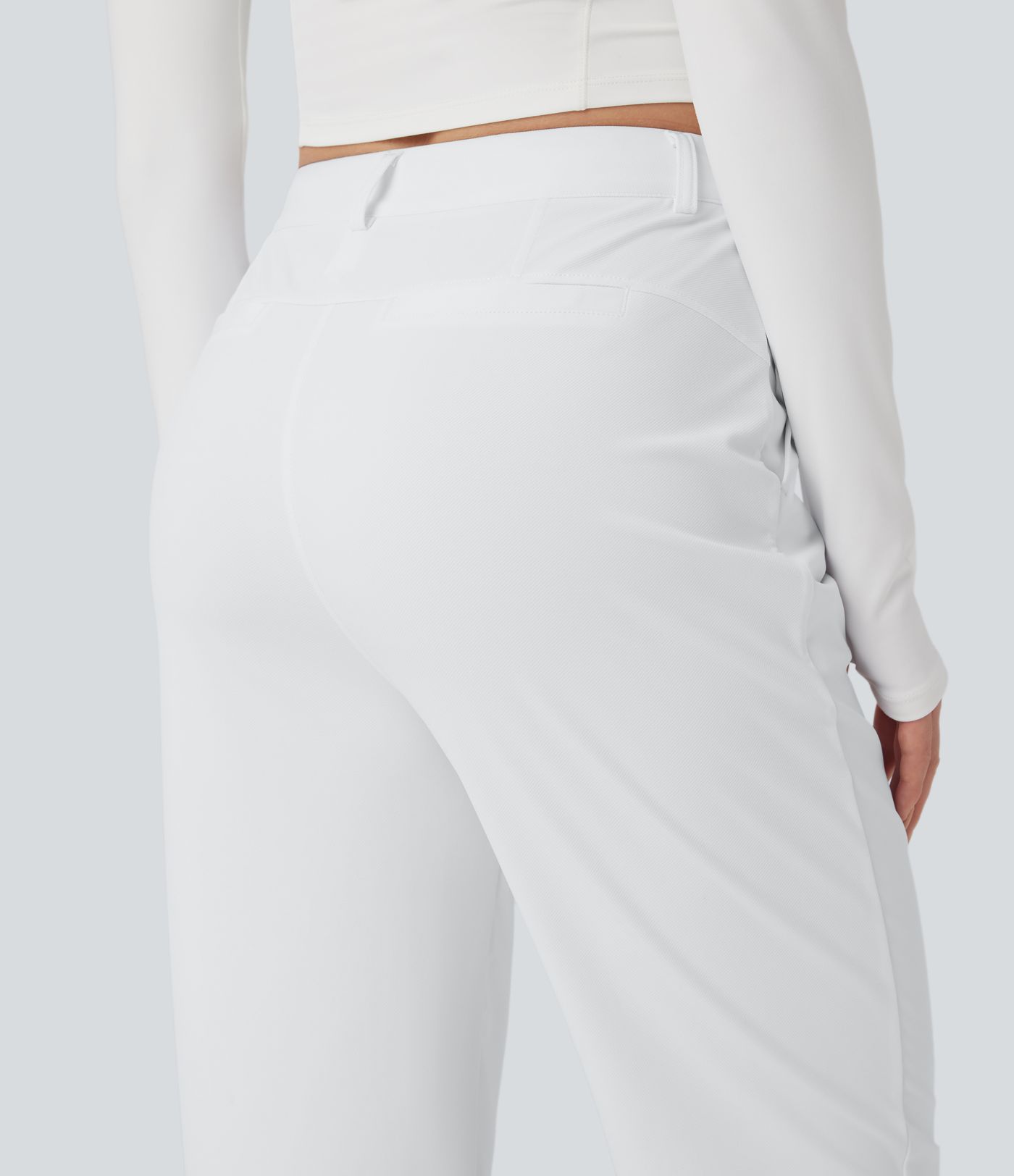 Golfhose mit hohem Bund, Seitentaschen, Golf-Tee-Taschen und geradem Bein - UPF40+