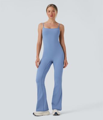 SoftlyZero™ Airy Built-in Bra Flare Yoga Cami Jumpsuit-Easy Peezy-UPF50+