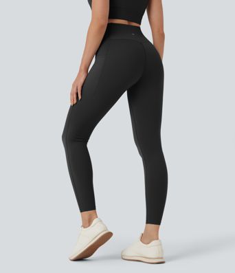 Halara UltraSculpt™ High Waisted Crossover Tummy Control 7/8 Training Leggings with Pockets