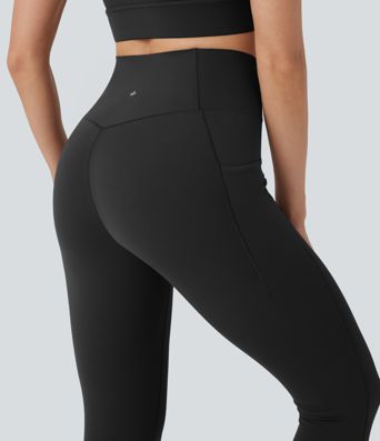 Halara UltraSculpt™ High Waisted Crossover Tummy Control 7/8 Training Leggings with Pockets