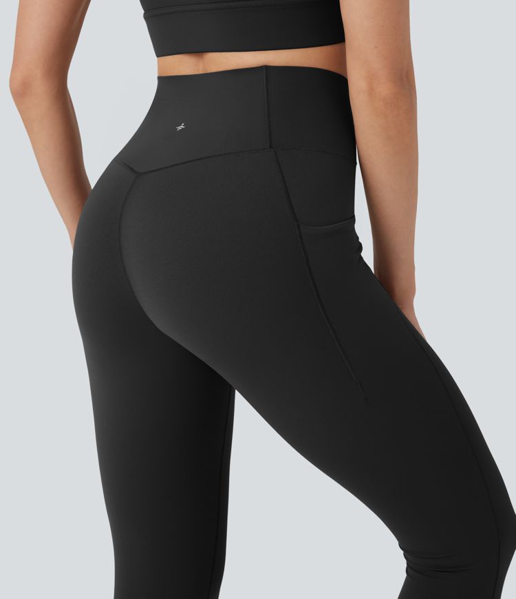Halara UltraSculpt™ High Waisted Crossover Tummy Control 7/8 Training Leggings with Pockets