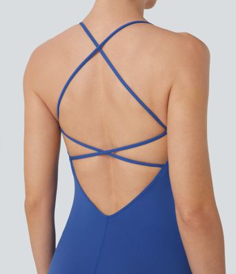SoftlyZero™ Crisscross Backless Sleeveless Skinny Yoga Jumpsuit