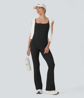 SoftlyZero™ Airy Built-in Bra Flare Yoga Cami Jumpsuit-Easy Peezy-UPF50+