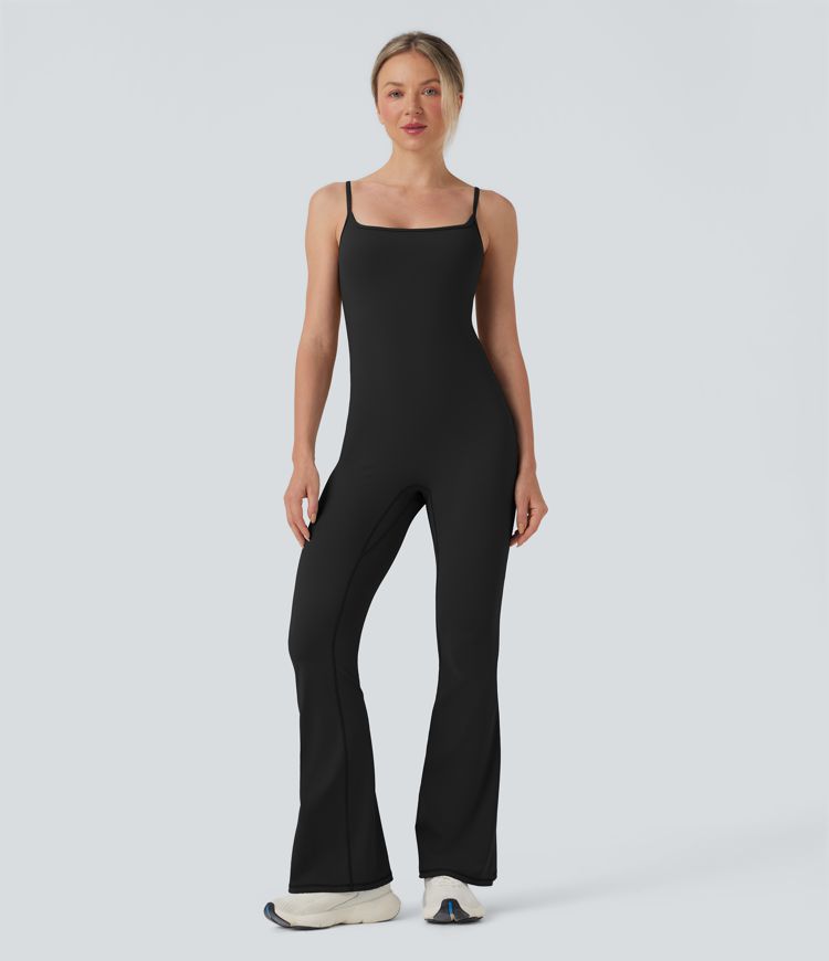 SoftlyZero™ Airy Built-in Bra Flare Yoga Cami Jumpsuit-Easy Peezy-UPF50+