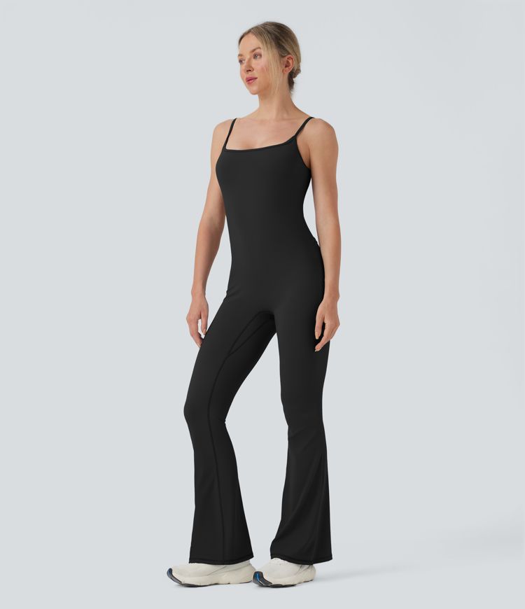 SoftlyZero™ Airy Built-in Bra Flare Yoga Cami Jumpsuit-Easy Peezy-UPF50+
