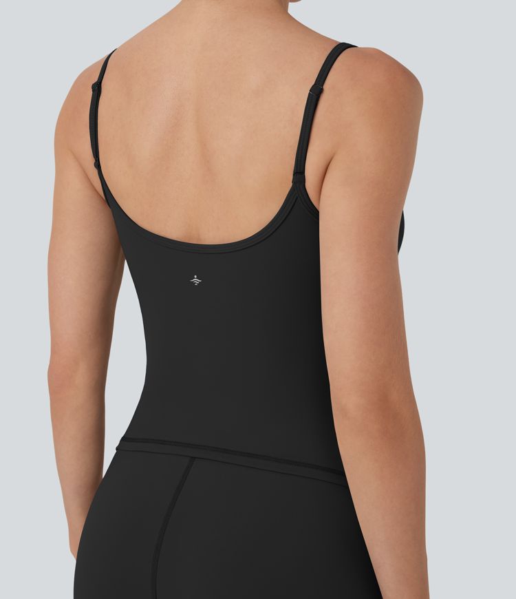 SoftlyZero™ Airy Built-in Bra Flare Yoga Cami Jumpsuit-Easy Peezy-UPF50+