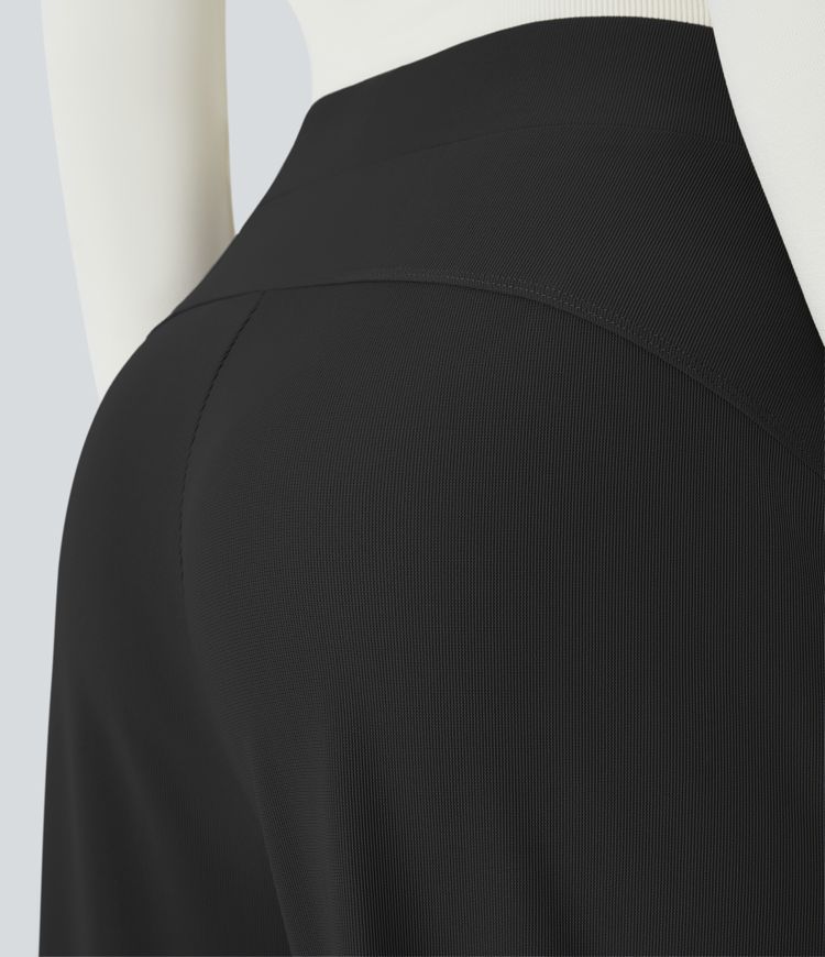 Halara Flex™ High Waisted Body Sculpt Waist-Slimming Side Pocket Wide Leg Micro Waffle Work Pants