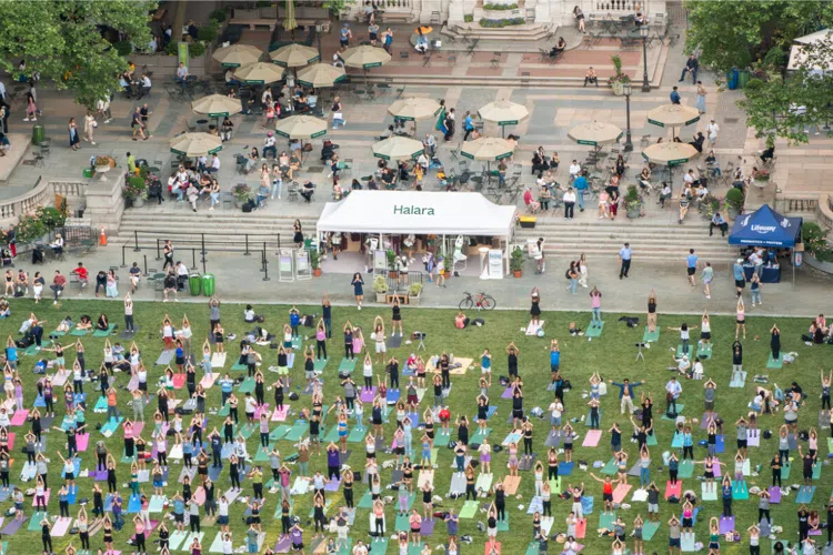 Get Moving at Bryant Park Yoga, Presented By Halara