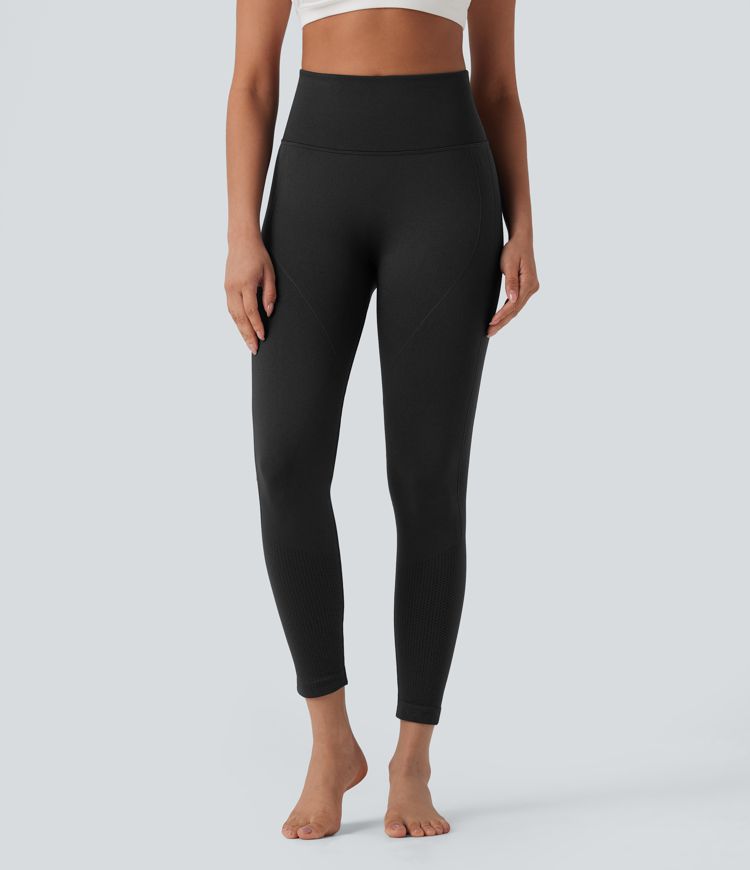 Seamless Flow High Waisted Tummy Control Butt Lifting 7/8 Yoga Leggings