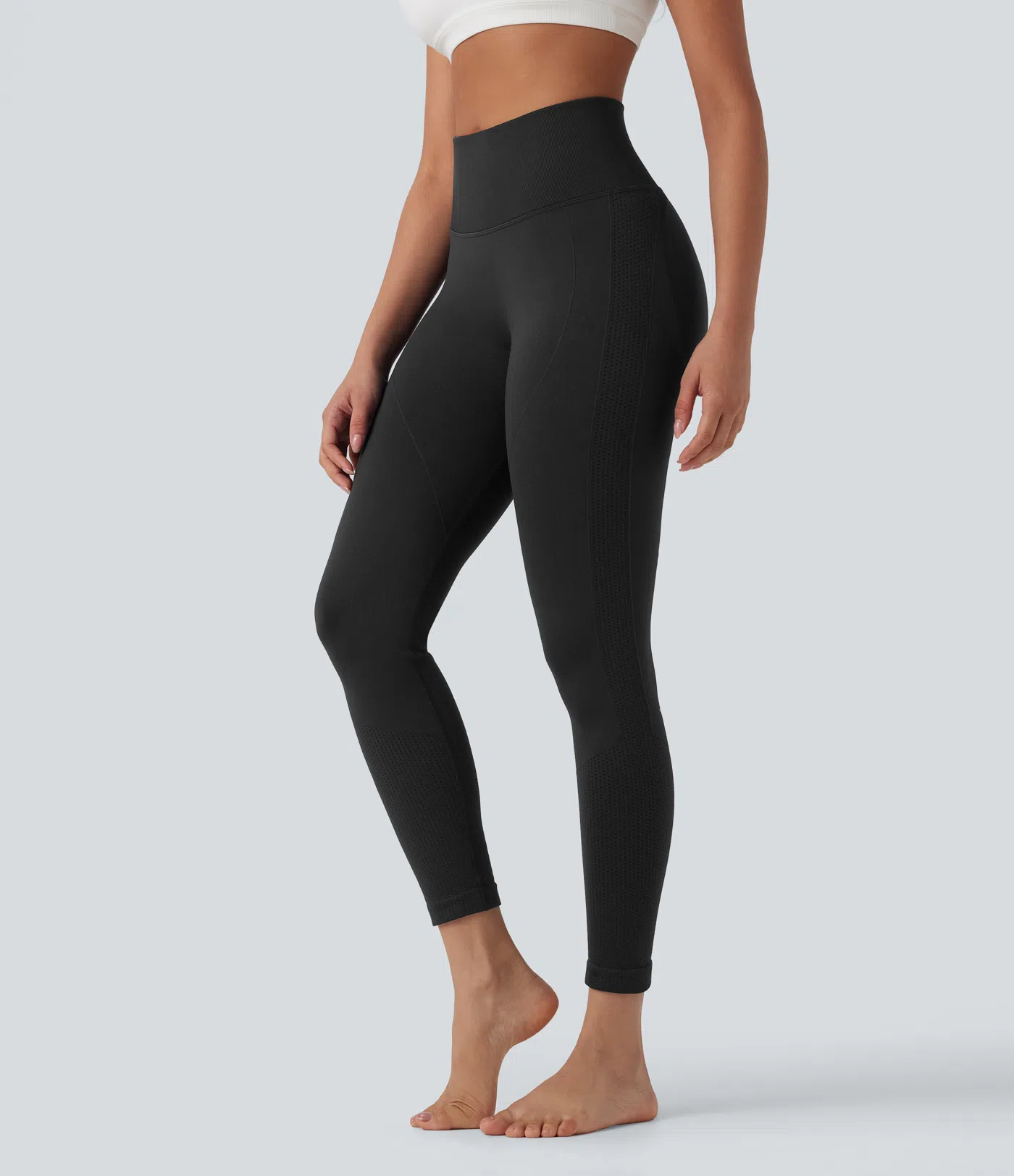 Seamless Flow High Waisted Tummy Control Butt Lifting 7/8 Yoga Leggings