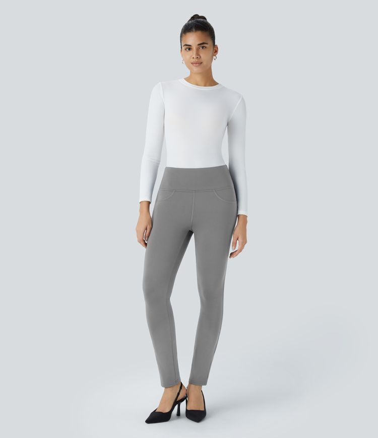 Pantalon de travail fuselé taille haute Halara Flex™ DayStretch avec poches