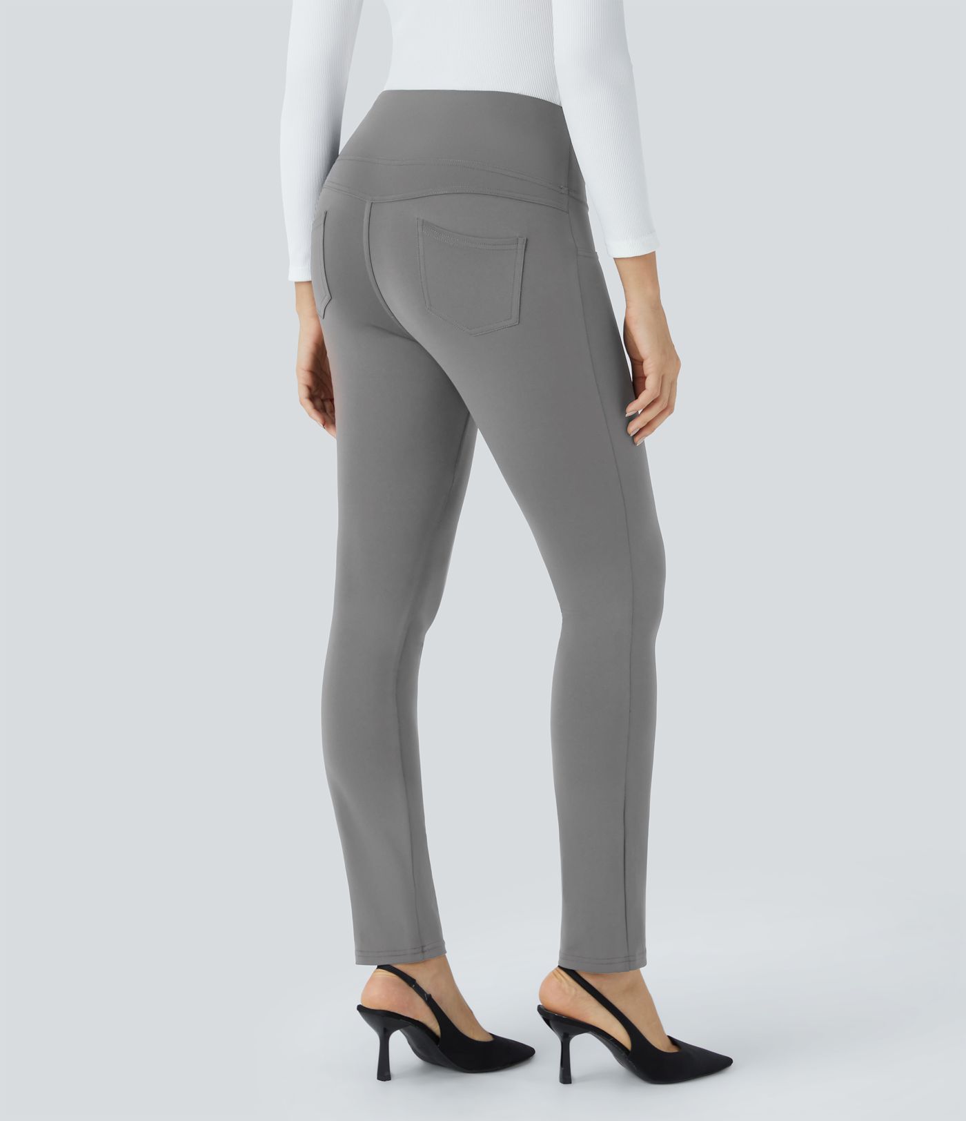 Pantalon de travail fuselé taille haute Halara Flex™ DayStretch avec poches