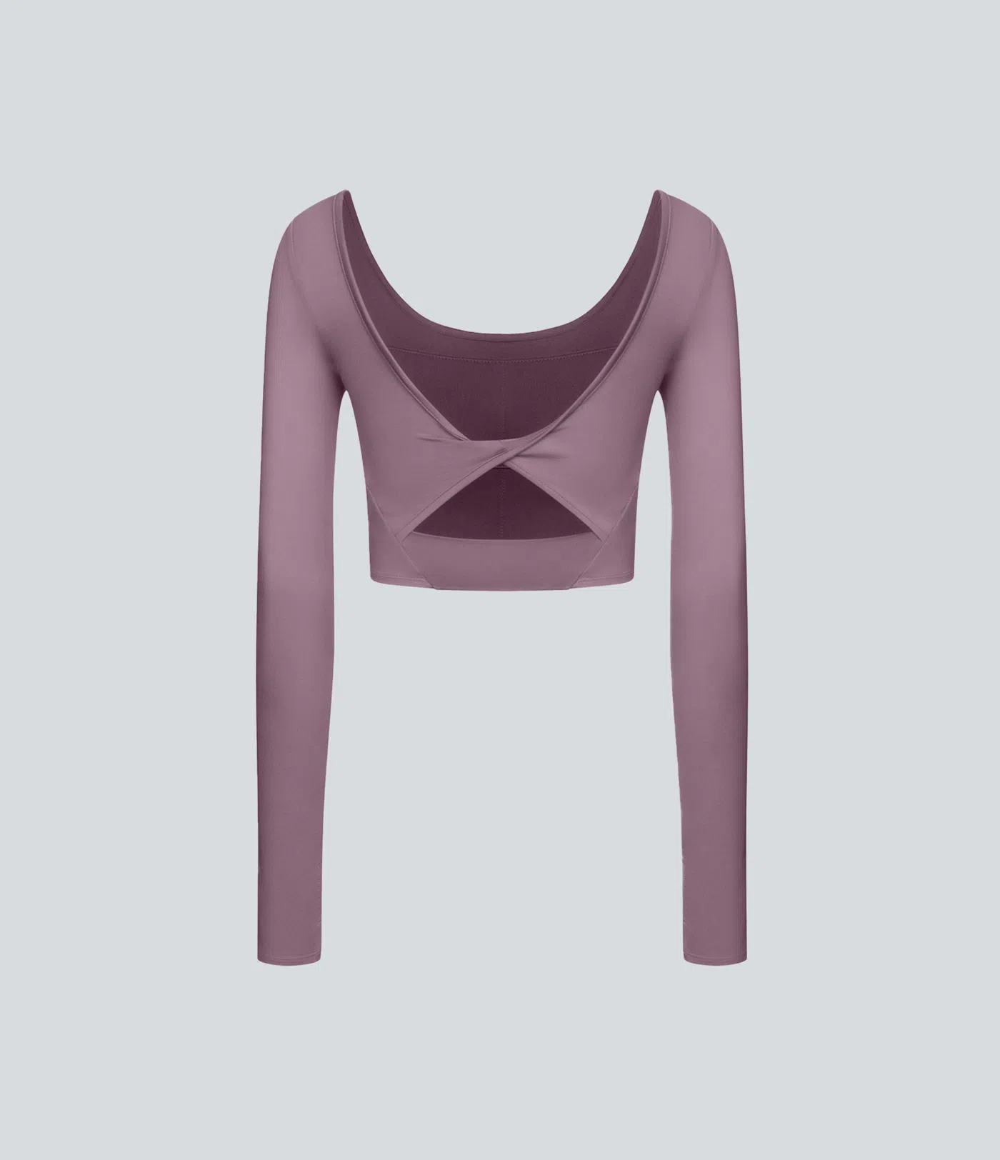 SoftlyZero™ Airy U Neck Cut Out Thumb Hole Cropped Cool Touch Yoga Sports Top-UPF50+