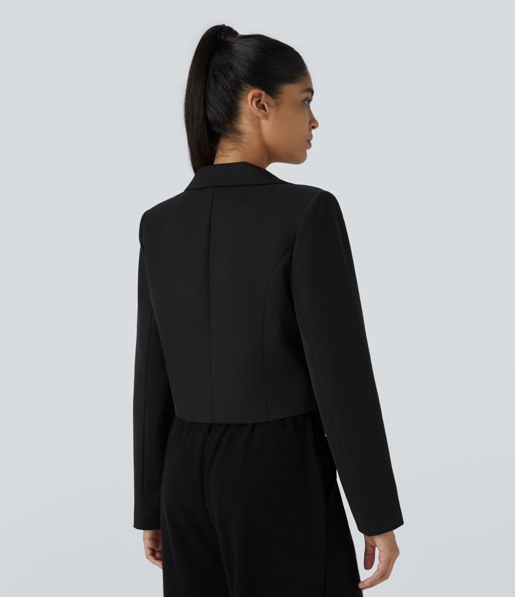 Blazer oficina manga larga botón cuello muesca