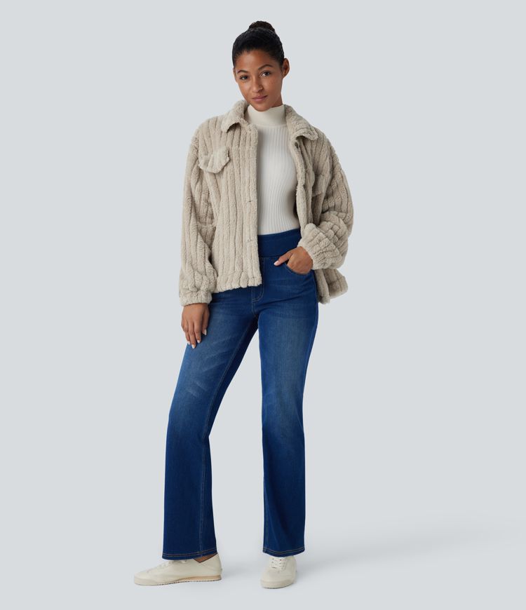 Long Sleeve Casual Sherpa Jacket