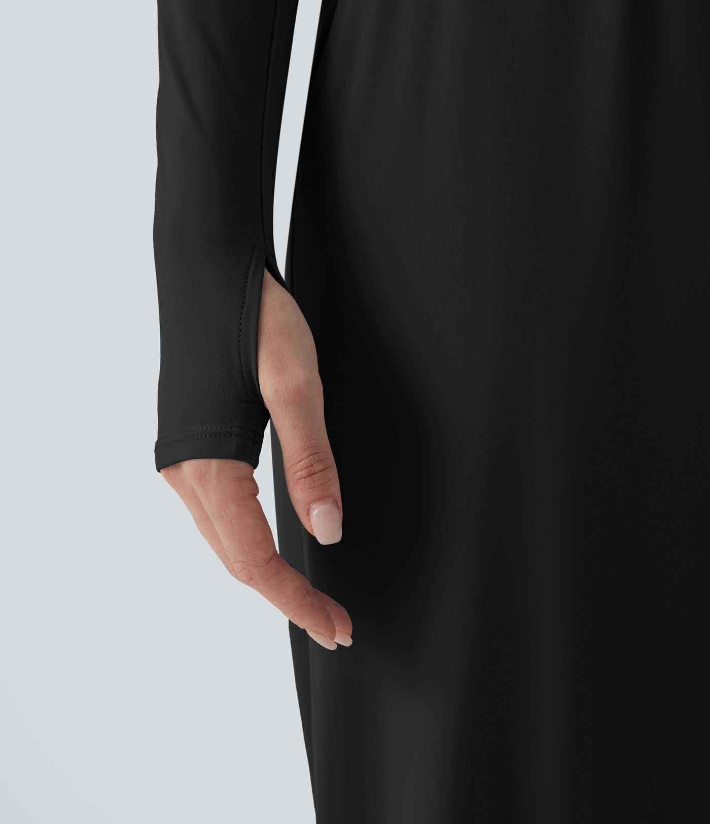 SoftlyZero™ Airy Long Sleeve Thumb Hole Cool Touch Workout Jumpsuit with Pockets-Easy Peezy Edition