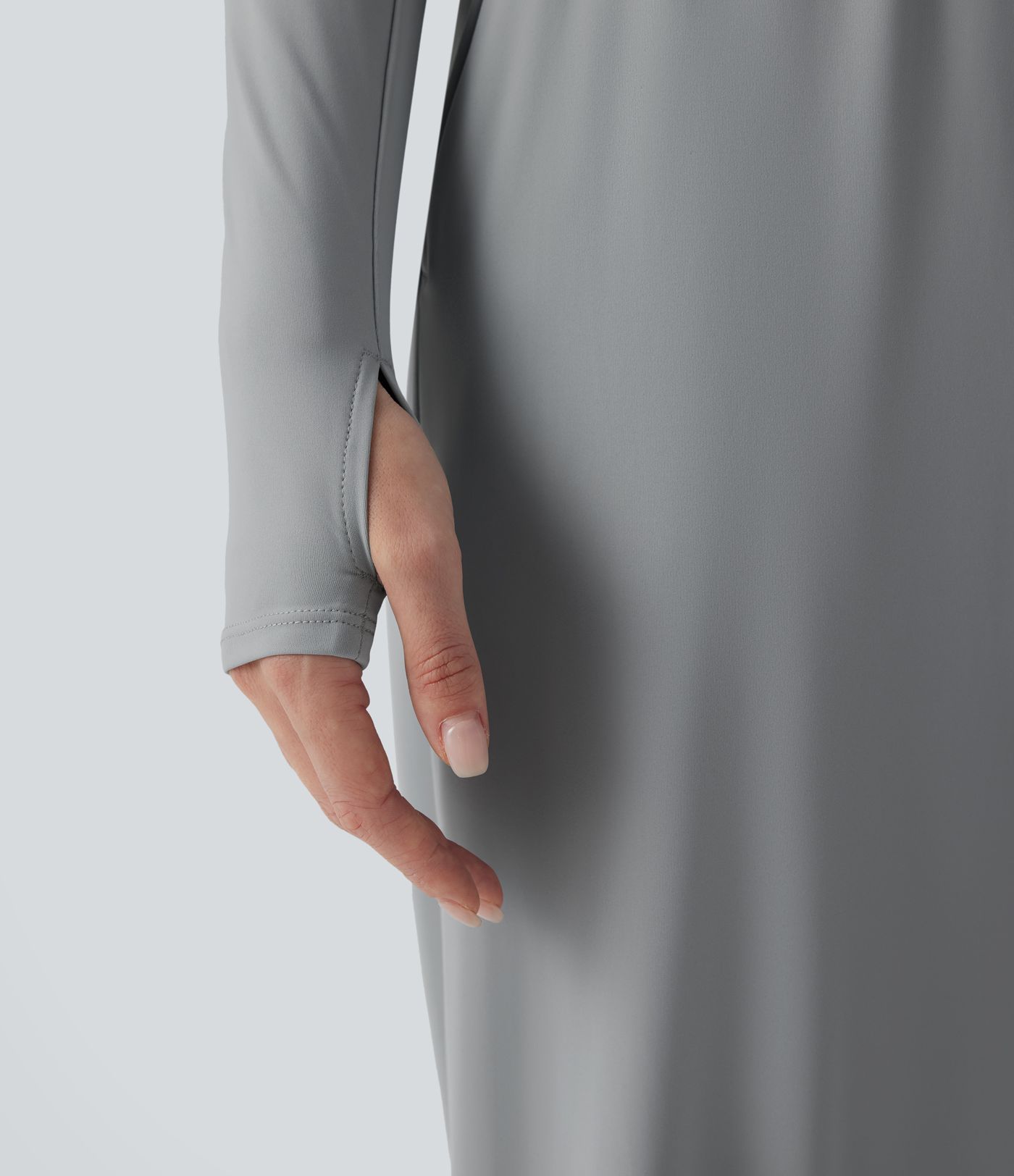 Jumpsuit deportivo SoftlyZero™ Airy de tacto refrescante de manga larga con manga larga y abertura para el pulgar - Edición Easy Peezy