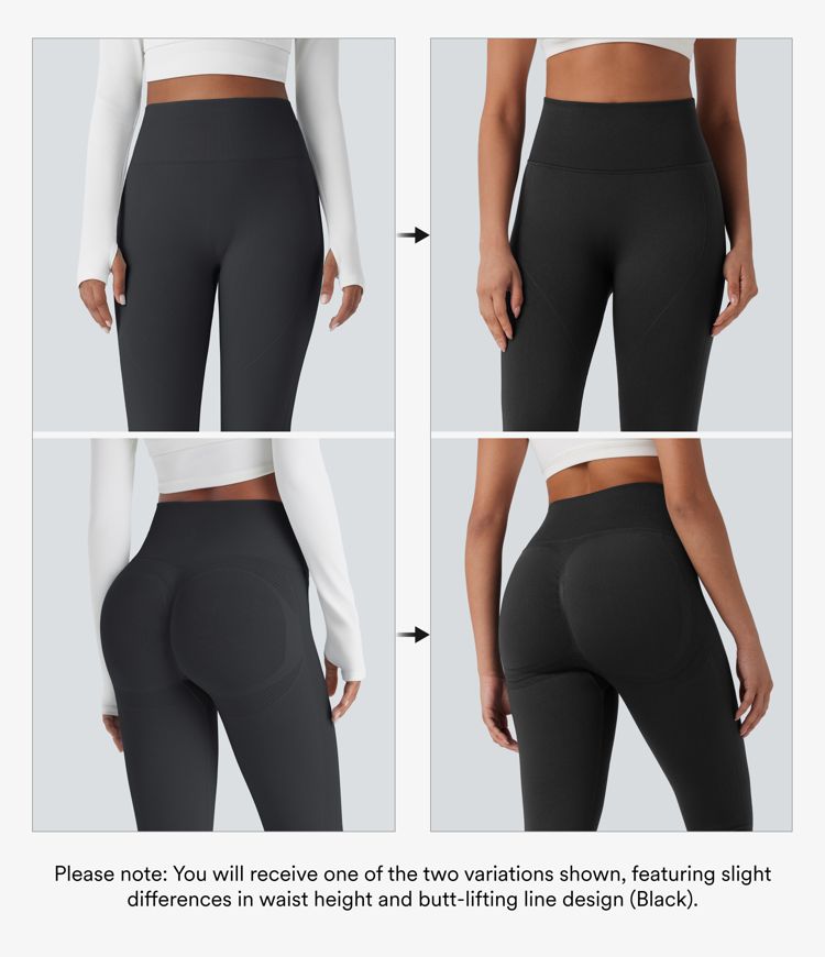 Seamless Flow High Waisted Tummy Control Butt Lifting 7/8 Yoga Leggings