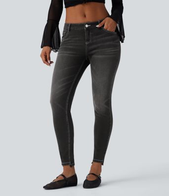 Halara Flex™ Low Rise Casual Skinny Jeans with Pockets