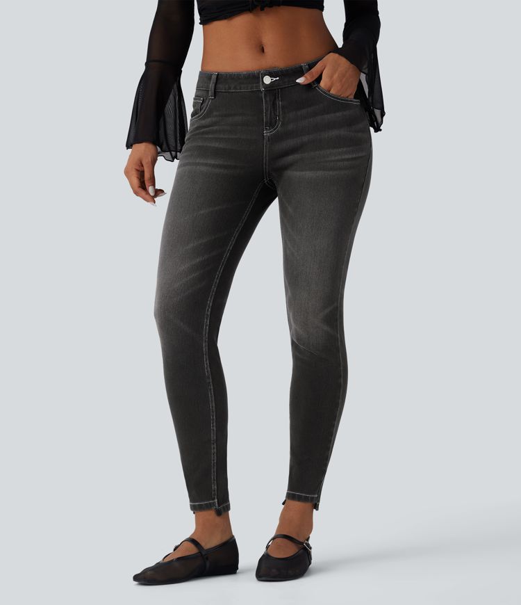 Halara Flex™ Low Rise Casual Skinny Jeans with Pockets