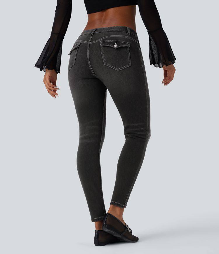 Halara Flex™ Low Rise Casual Skinny Jeans with Pockets