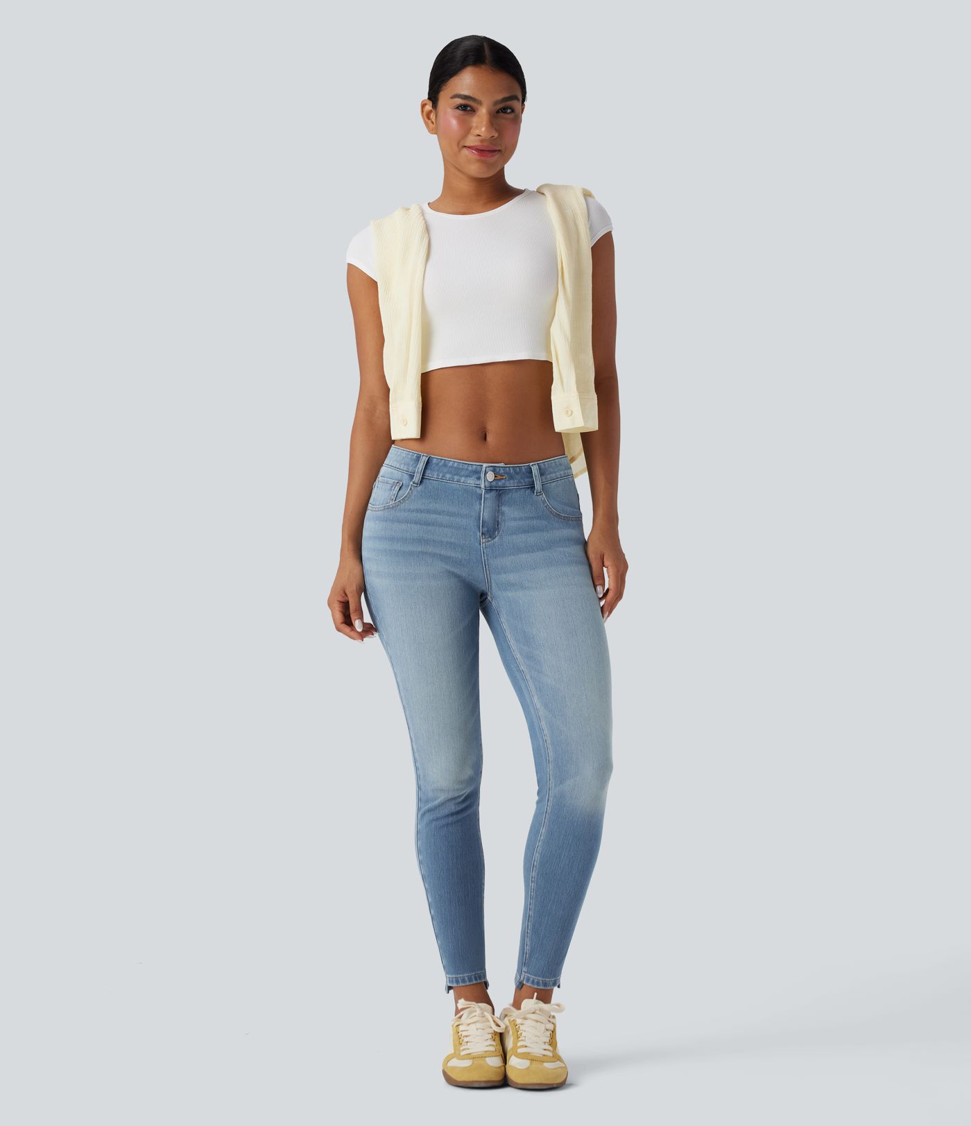 Halara Flex™ Low Rise Casual Skinny Jeans with Pockets