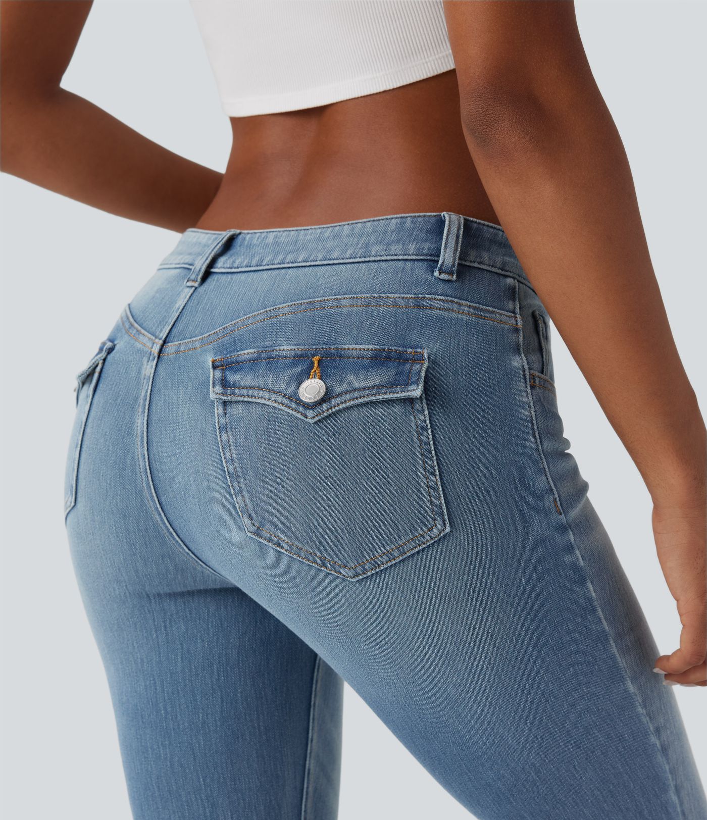 Halara Flex™ Low Rise Casual Skinny Jeans with Pockets