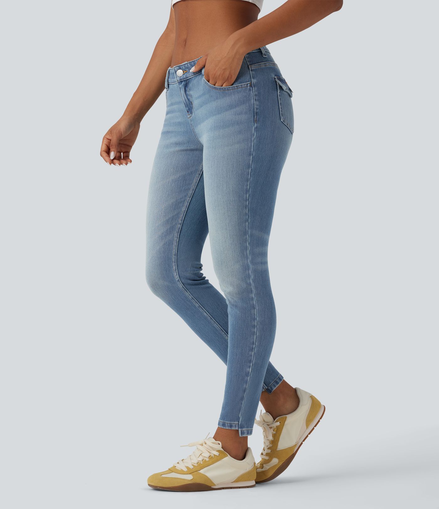 Halara Flex™ Low Rise Casual Skinny Jeans with Pockets