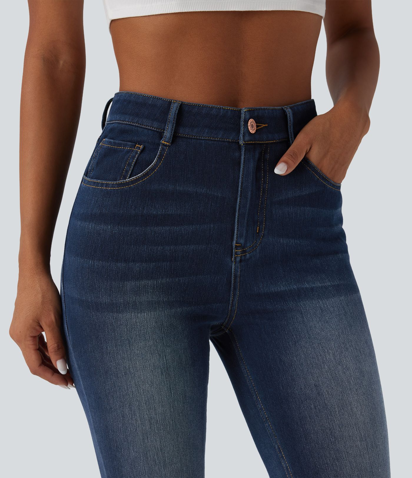Halara Flex™ High Waisted Casual Skinny Jeans with Pockets
