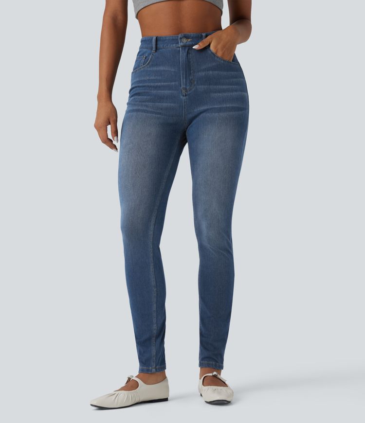 Halara Flex™ High Waisted Casual Skinny Jeans with Pockets