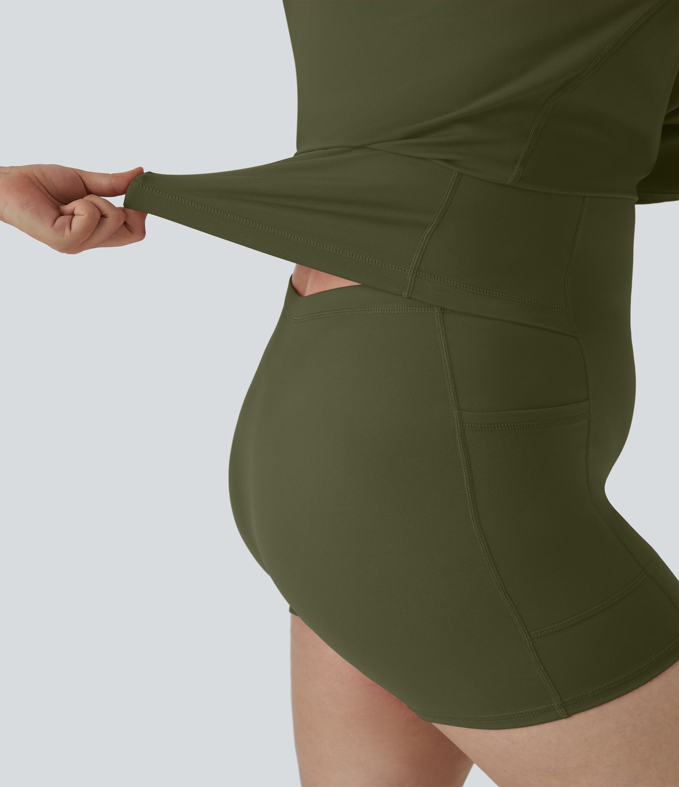 Everyday SoftlyZero™ Plush 2-in-1 Flare Workout Plus Size Dress-Wannabe-Easy Peezy